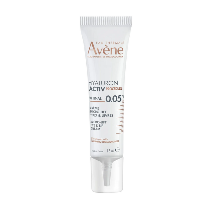 Cremă pentru ochi și buze Avene Hyaluron Activ Procedure, cu retinal 0,05%, efect micro-lifting, 15 ml