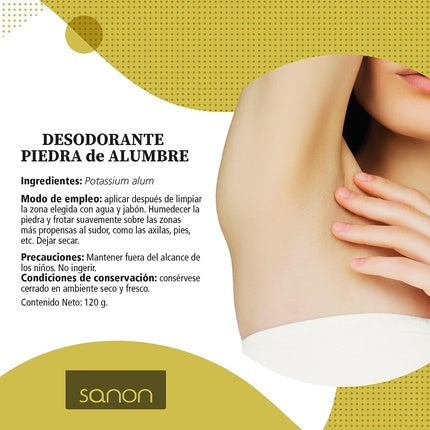 Sanon Deodorant Alum Stone 120g