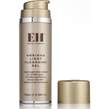 Gel de Curățare pentru Față, Emma Hardie Moringa Light Cleansing Gel, 100ml, Ambalaj Auriu