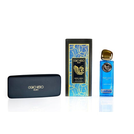 Perfum Anima Libera Free Soul Cigno Nero Milano, 50 ml, sticlă albastră, capac auriu