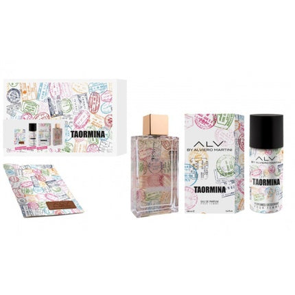 Set Cadou Parfum Alviero Martini Taormina, Eau de Parfum 100ml + Deodorant Spray 150ml + Portcard Pașaport