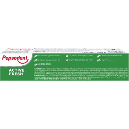 Pastă de dinți Pepsodent Active Fresh cu ierburi naturale și ceai verde, 125ml