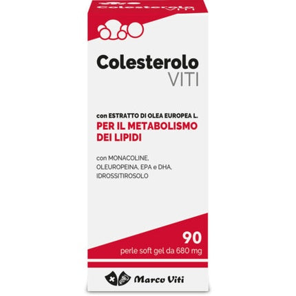 Supliment Colesterol, Marco Viti, 90 capsule, roșu