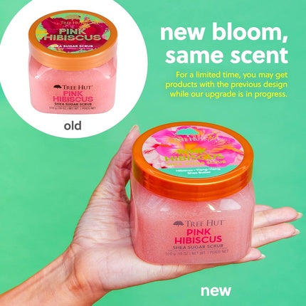 Exfoliant corp Tree Hut, Pink Hibiscus, 510g