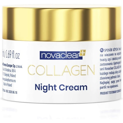 Cremă de noapte, Novaclear, marine collagen, aur activ