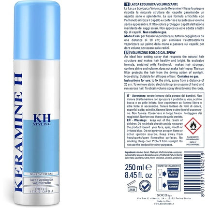Fixativ păr, Keramine H, Eco Volume, 250ml