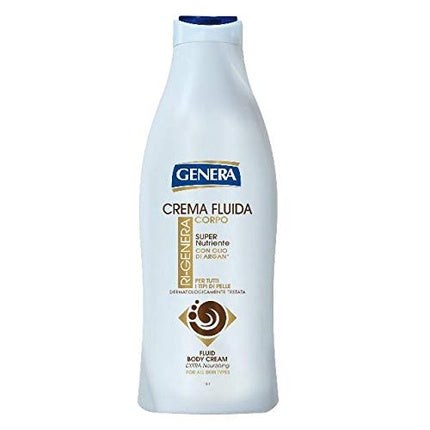 Crema Fluidă pentru Corp Ri-Genera, Super Hidratantă cu Ulei de Argan, 300g