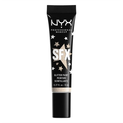 Vopsea de față cu strălucire, NYX Professional Makeup, SFX Glitter Paint, aurie, 8 ml