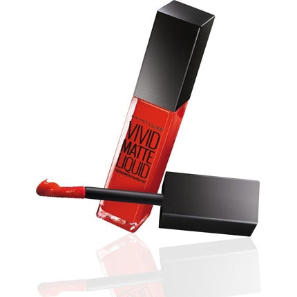 Ruj lichid, Maybelline Gemey Color Sensational Vivid Matte, roșu intens