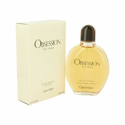 Eau de Toilette Calvin Klein Obsession pentru bărbați, 200ml, sticlă rotundă