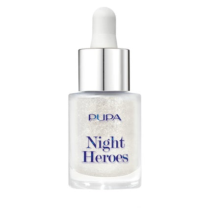 Serum Glow, Pupa Milano Night Heroes Sparkling Drops, 15 ml, sticlă cu picurator