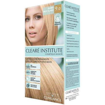 Vopsea de păr, Clearé Institute, Clinuance 9.0 blond foarte deschis