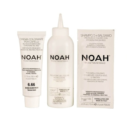 Vopsea de păr, Noah, 6.66, blond închis roșu