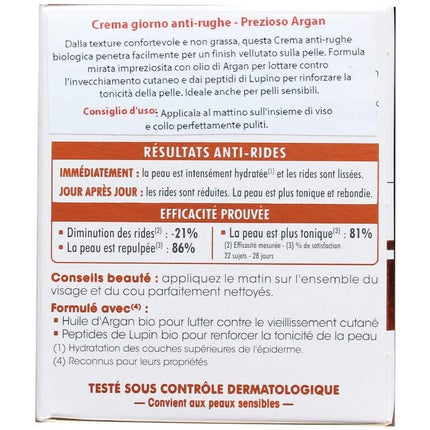 Cremă de zi, So'bio Étic, Precious Argan, alb-roșu, 50ml