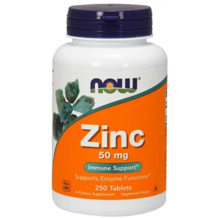 Tablete Zinc Gluconat, NOW Foods, 50mg, 250 bucăți, suport imunitar