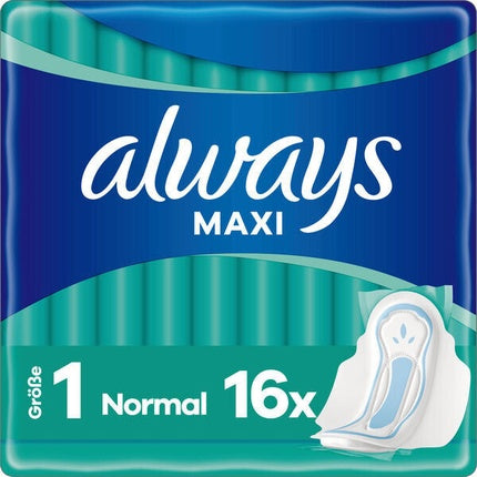 Sanitare cu aripioare Always Maxi Normal 16 bucăți