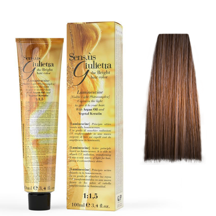 Vopsea de păr Sensus Giulietta 6.34 Dark Golden Copper Blonde, 100 ml