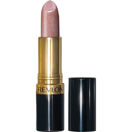 Ruj Revlon Super Lustrous Cappuccino, finisaj lucios, ambalaj clasic negru și auriu