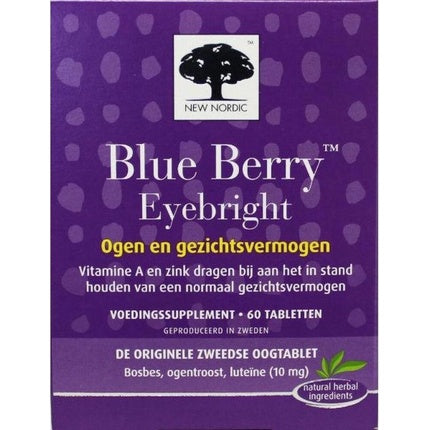 New Nordic Blue Berry Eyebright, Vitamine pentru ochi și creier, 60 tablete