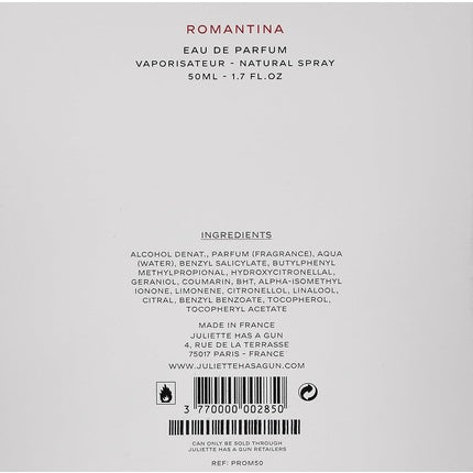 Eau de Parfum, Juliette has a gun, Romantina, alb, 50ml