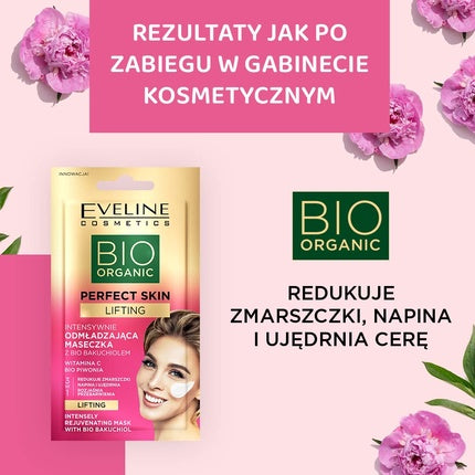 Masca anti-îmbătrânire, Eveline Cosmetics, Perfect Skin, 8 ml, roz