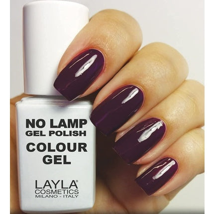 Layla Cosmetics No Lamp Gel Polish, Colour Gel Purple Dance, 10 ml