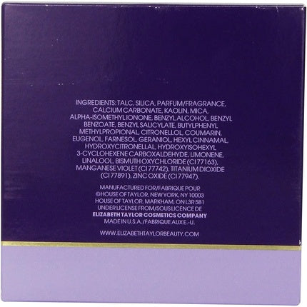 Pudră parfumată pentru corp Elizabeth Taylor Passion, 2.6 oz (74 g), ambalaj mov