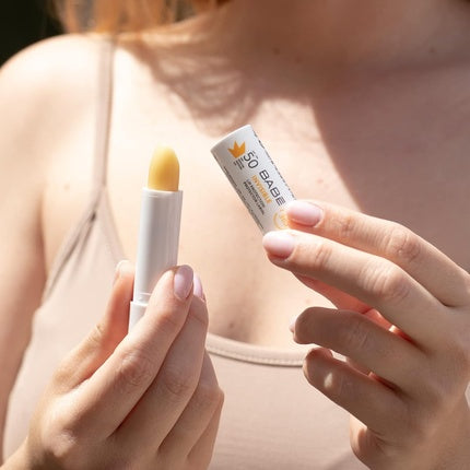 Protector buze, Babe, SPF50, 4g, alb