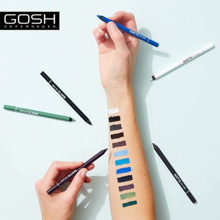 Eyeliner Gosh Matte, Mysterious Night Blue, Textură Cremă