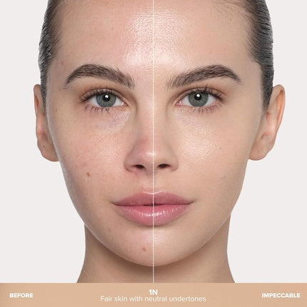 Fond de ten Anastasia Beverly Hills Impeccable Blurring Second Skin Matte Foundation 1N, piele deschisă, nuanțe neutre