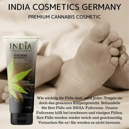 Cremă picioare, India Cosmetics, regenerantă, 75 ml