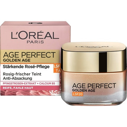 Crema de Zi L'Oréal Paris Age Perfect Golden Age, Anti-Aging, SPF 20, Extract de Peonie, 50ml