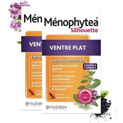 Silhouette Flat Stomach, Ménophytea, 30 Tablete x 2 Plicuri