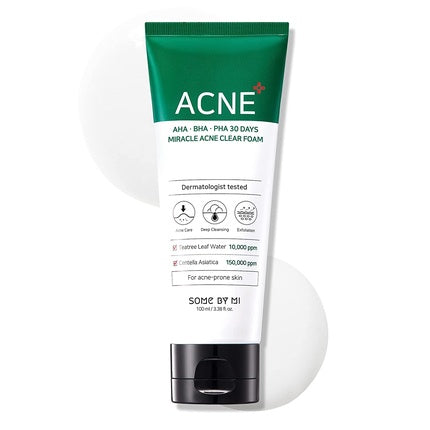 Spumă de curățare facială, Some By Mi, 100 ml, acnee