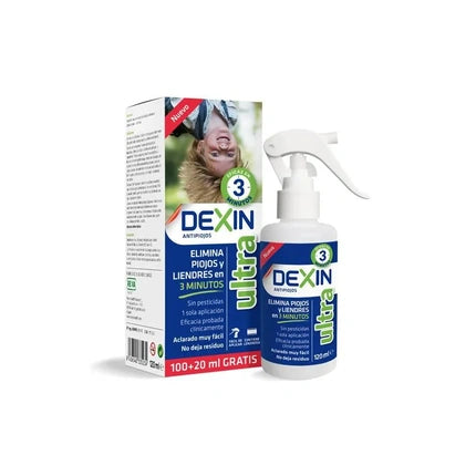 Spray Antilice Dexin Ultra, 120ml, cu Tea Tree