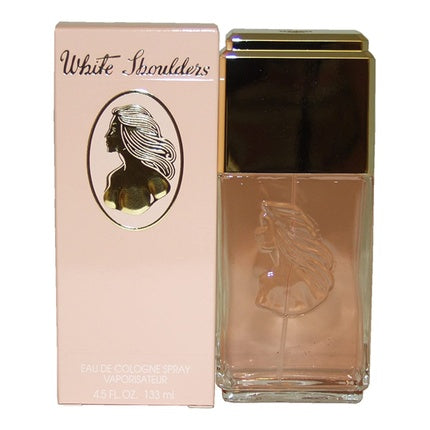 Eau de Cologne White Shoulders Evyan, flacon transparent cu dop auriu, 133 ml