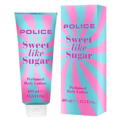 Cremă corp, Police, Sweet Like Sugar, roz și albastru, 400 ml