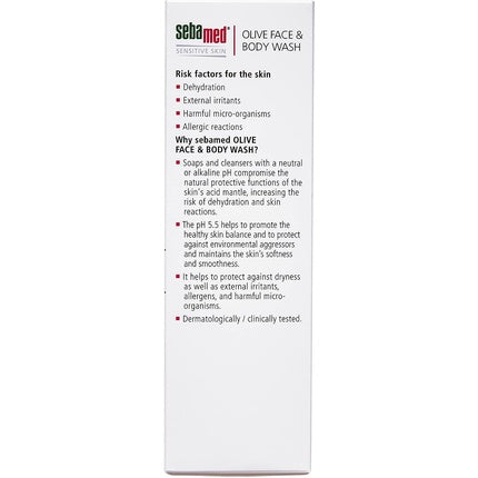 Gel de duș, Sebamed, Sensitive, olive 200ml