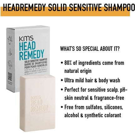 Șampon Solid KMS Head Remedy Sensitive, 75g