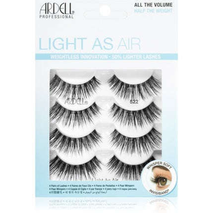 Rimă false Ardell Light As Air Multipack Type 522, alb, 8 bucăți