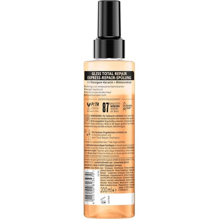 Balsam, Gliss, Total Repair, 200 ml, portocaliu