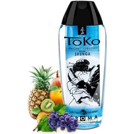Lubrifiant pe bază de apă Shunga Toko, Aromă fructe exotice, 165 ml