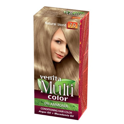 Vopsea de păr Venita Multi Color 7.0 Natural Blond, 200 g