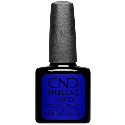 Lac Gel CND Shellac Vivid High Opacity Albastru Intens 0.25 Fl Oz