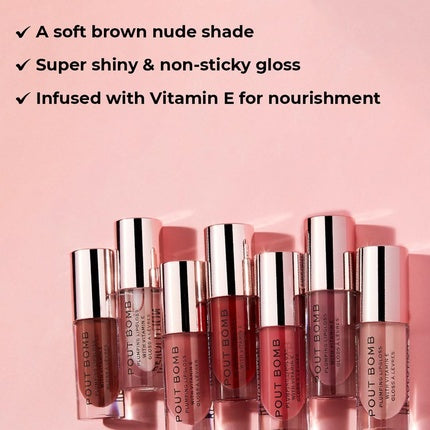 Lip Gloss, Makeup Revolution, Pout Bomb Doll, 4.6ml