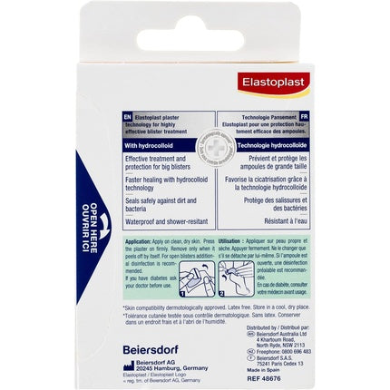 Elastoplast Blister Dressing XL, 5x Pansemente pentru Ampoale Mari, Alb