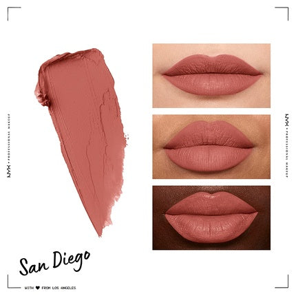 Ruj lichid NYX Soft Matte Lip Cream San Diego roz