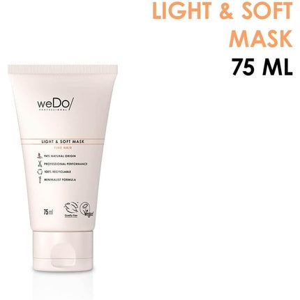 Mască de păr weDo/Professional Light & Soft Mask pentru păr fin, 75ml