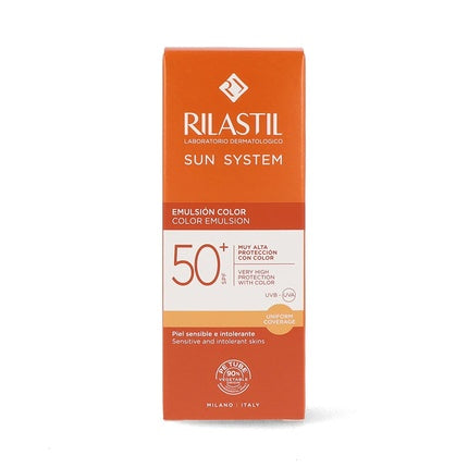 Emulsie Protectoare Soare, Rilastil Sun System Colour SPF 50, 40ml