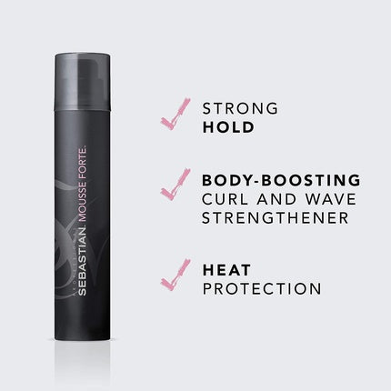 Spumă Păr, Sebastian Professional, Strong, negru, 200ml